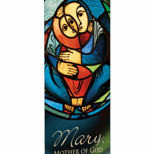 Stained Glass <br> Mary, Mother of God <br>Banner