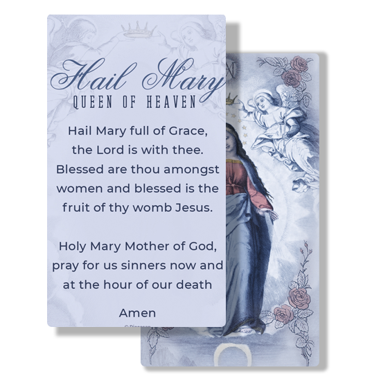 Hail Mary Prayer Card - Image 2