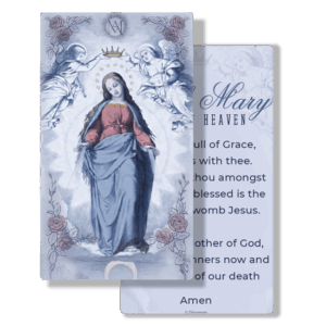 Hail Mary Prayer Card
