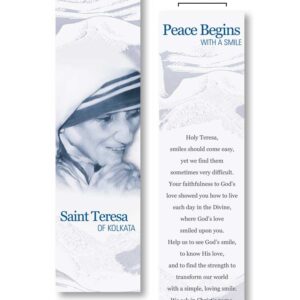 Peace Begins with a Smile <br>Saint Teresa of Kolkata <br>Bookmark