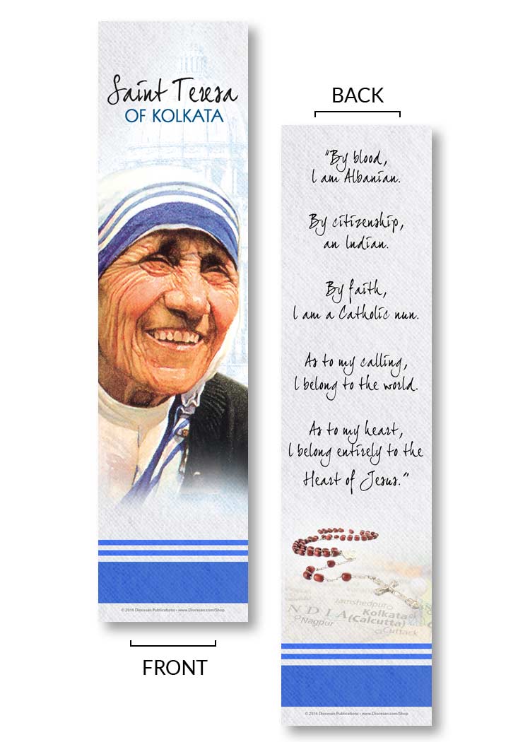 Heart of Jesus <br>Saint Teresa of Kolkata <br>Bookmark