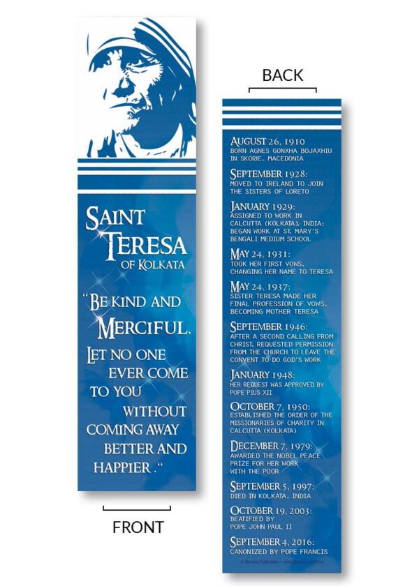 Kind and Merciful <br>Saint Teresa of Kolkata <br>Bookmark