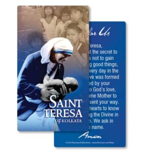 Faith, Selflessness, Sacrifice... <br>Saint Teresa of Kolkata <br>Prayer Card
