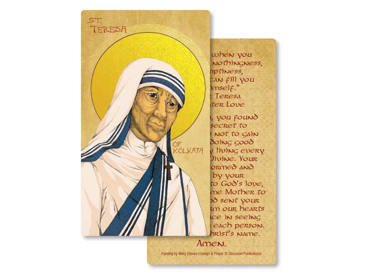 Realize... <br>Saint Teresa of Kolkata <br>Prayer Card