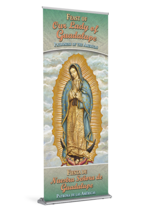 Our Lady of Guadalupe <br>Patroness of the Americas <br>Banner