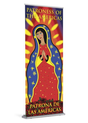 Colorful Patroness <br>Our Lady of Guadalupe <br>Banner