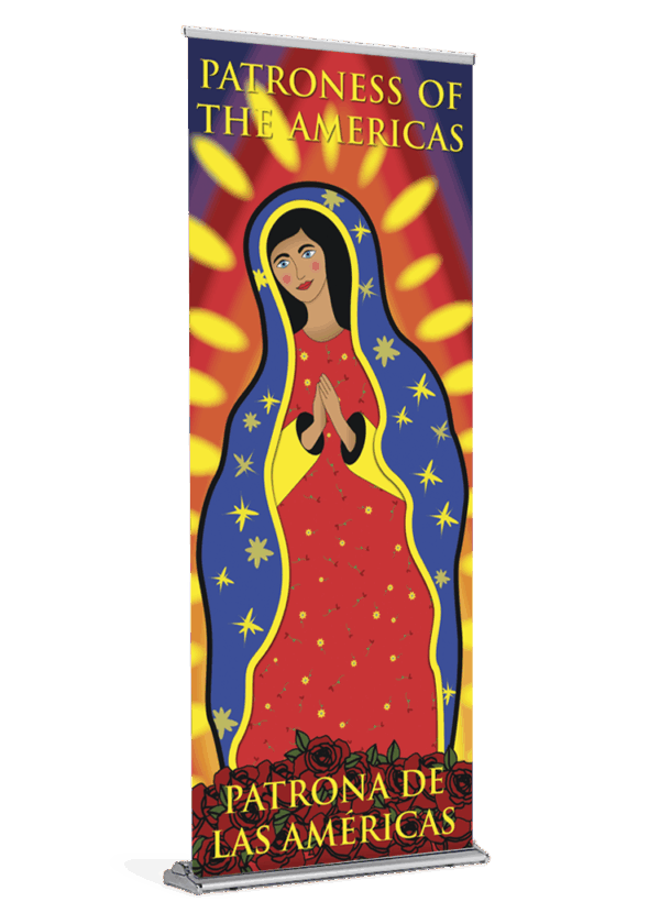 Colorful Patroness <br>Our Lady of Guadalupe <br>Banner
