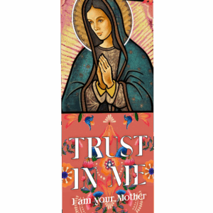 Our Lady of Guadalupe <br>Pink Floral <br>Banner