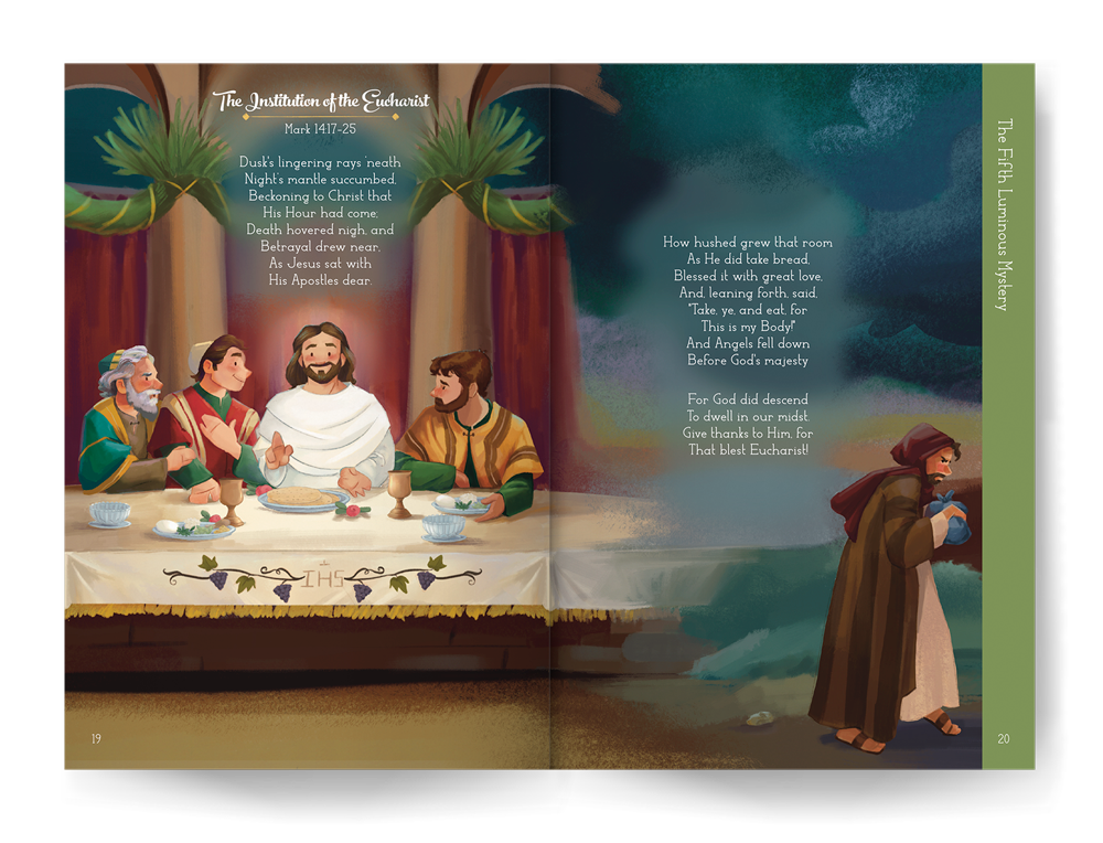 The Illustrated Rosary - The Life of Christ in Prose - by Dominique Morelli and Anna Morelli - Image 3