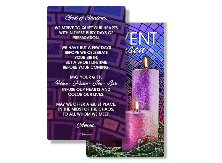 Advent Candles Prayer Card - Image 2