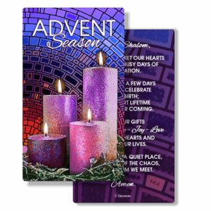 Advent Candles Prayer Card