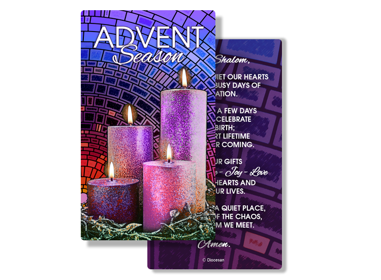 Advent Candles Prayer Card