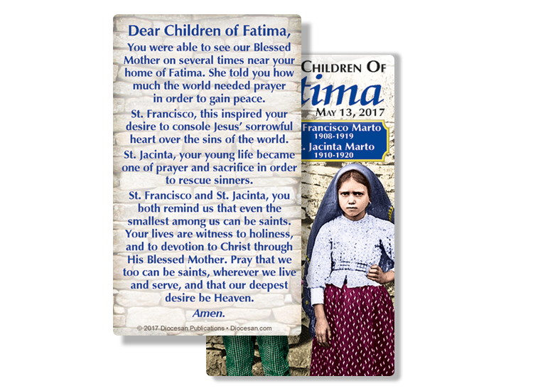 Children of Fatima Prayer Card - Image 2