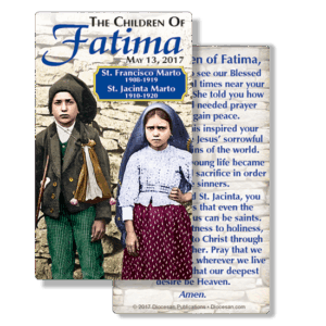Children of Fatima Prayer Card