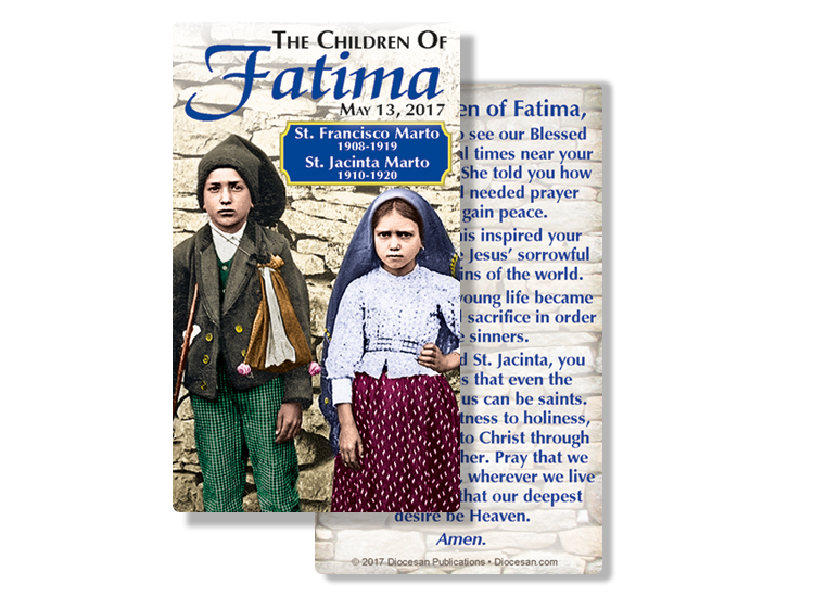 Children of Fatima Prayer Card