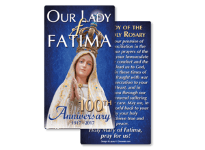 Our Lady of Fatima 100th Anniversary Prayer Card