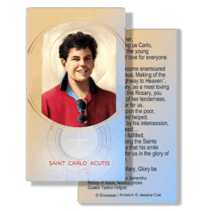 St. Carlo Acutis Canonization- Prayer Card - The Living Heart Co