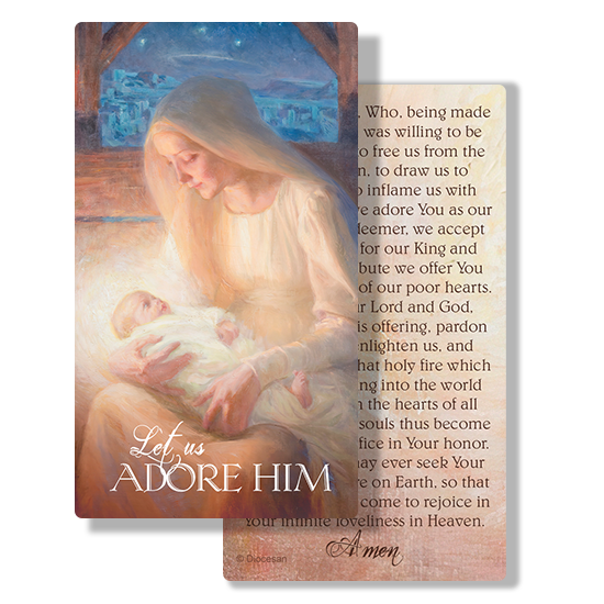 Christmas<br>Madonna and Child<br>Prayer Card