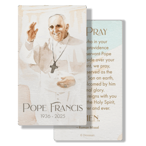 Pope Francis Prayer Card