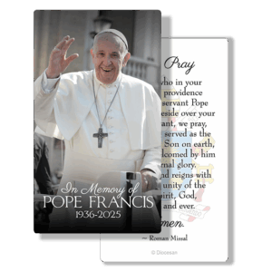 In Memory of Pope Francis<br>Prayer Card