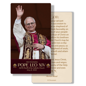 Pope Leo XIV Photo Prayer Card