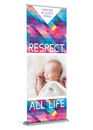 Created in God's Image Colorful Banner