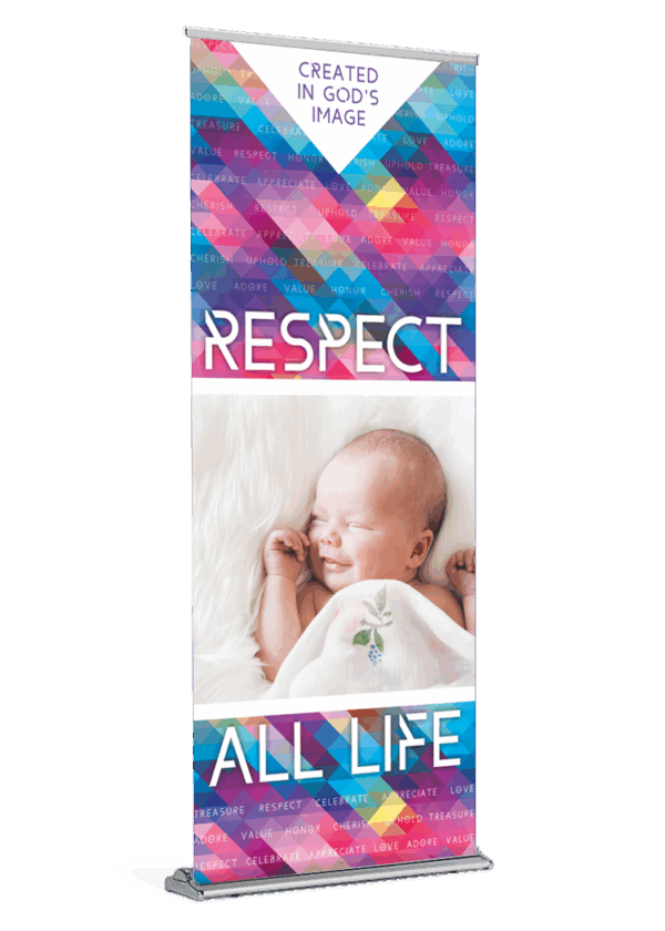 Created in God's Image Colorful Banner