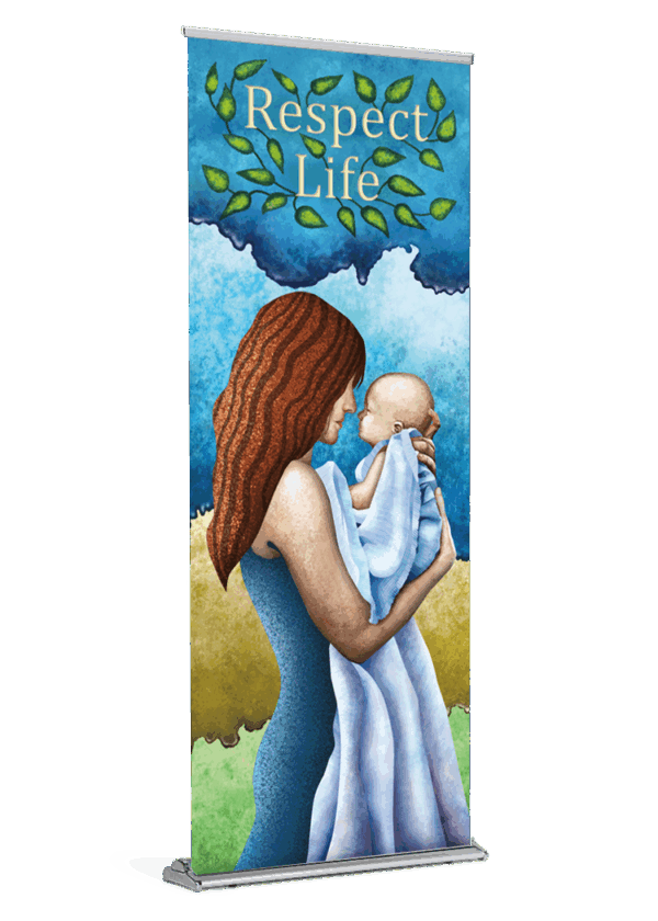 Embrace <br>Respect Life <br>Banner
