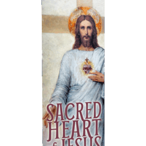 Love & Devotion <br>Sacred Heart of Jesus <br>Banner