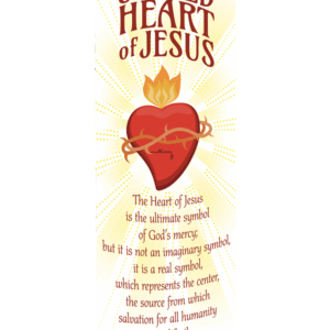 Symbol of God's Mercy <br>Sacred Heart of Jesus <br>Banner