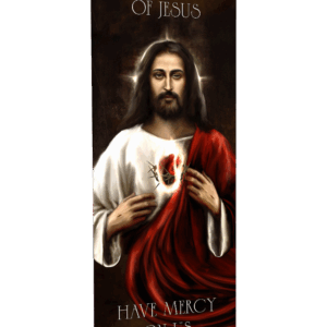 Sacred Heart of Jesus<br>by Catholic Artist The Living Heart Co <br>Banner