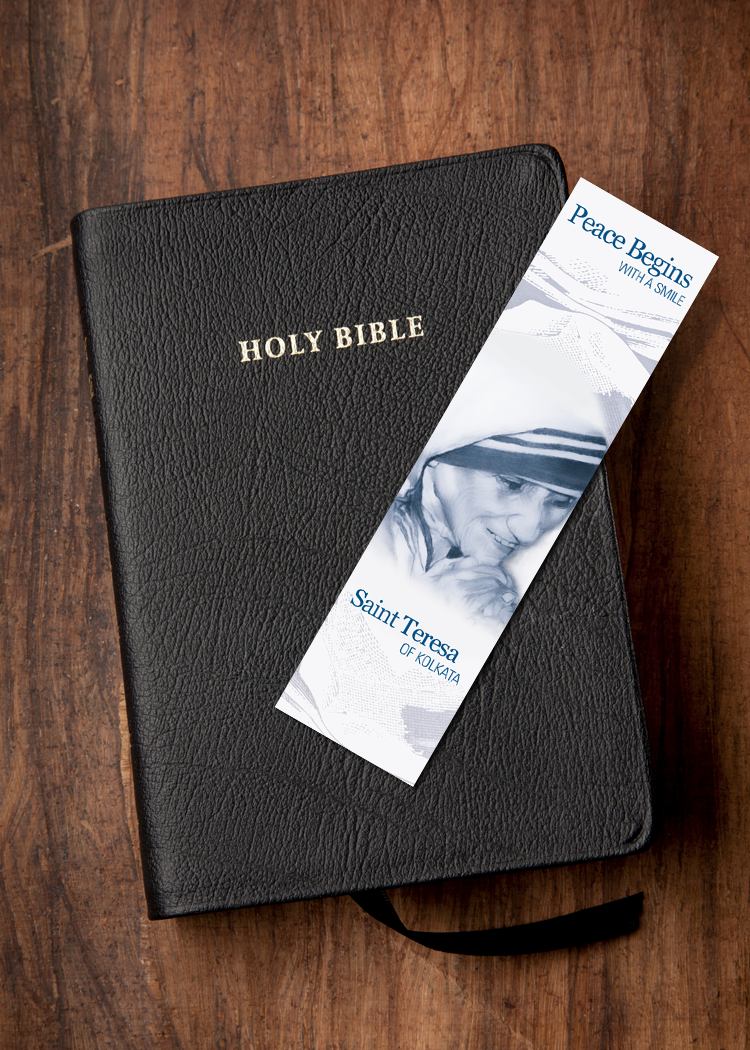 Peace Begins with a Smile <br>Saint Teresa of Kolkata <br>Bookmark - Image 3