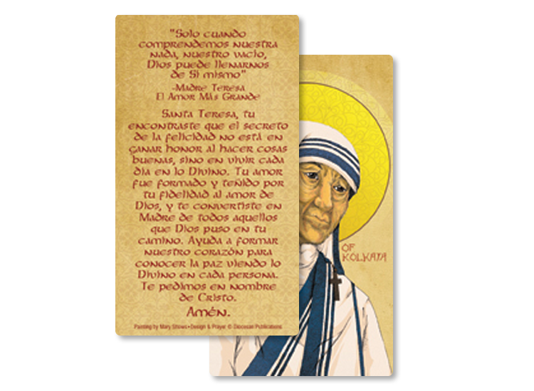 Realize... <br>Saint Teresa of Kolkata <br>Prayer Card - Image 4