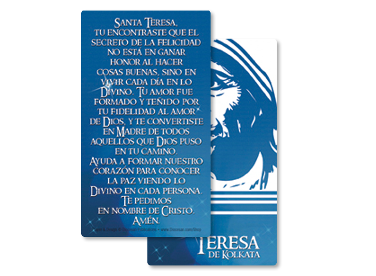 Kind and Merciful <br>Saint Teresa of Kolkata <br>Prayer Card - Image 4