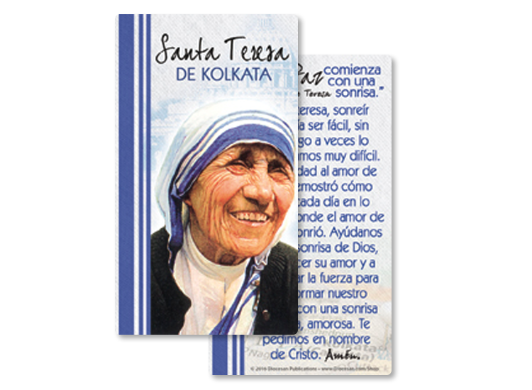 Heart of Jesus <br>Saint Teresa of Kolkata <br>Prayer Card - Image 3