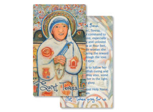 St Teresa of Kolkata <br>Prayer Card by Featured Artist <br>Jen Norton