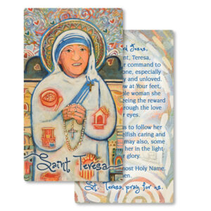 St Teresa of Kolkata <br>Prayer Card by Featured Artist <br>Jen Norton
