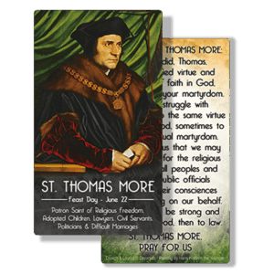 St. Thomas More Prayer Card