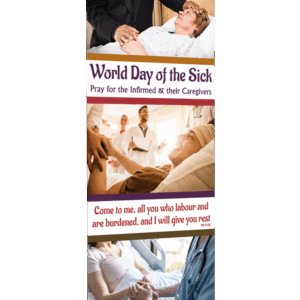 I Will Give You Rest <br>Pray for the Infirmed & Caregivers <br>Banner