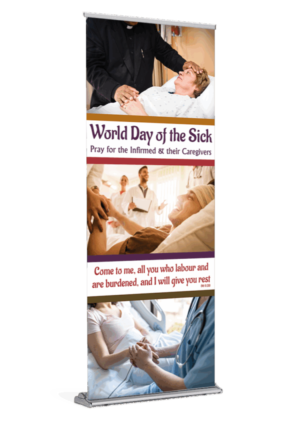 I Will Give You Rest <br>Pray for the Infirmed & Caregivers <br>Banner