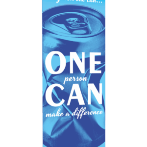 One Can, One Person<br> Care of Creation<br> Banner