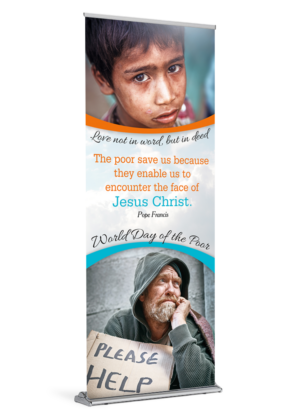 Love In Deed <br>Pray for the Poor <br>Banner