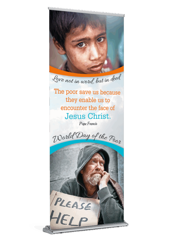 Love In Deed <br>Pray for the Poor <br>Banner