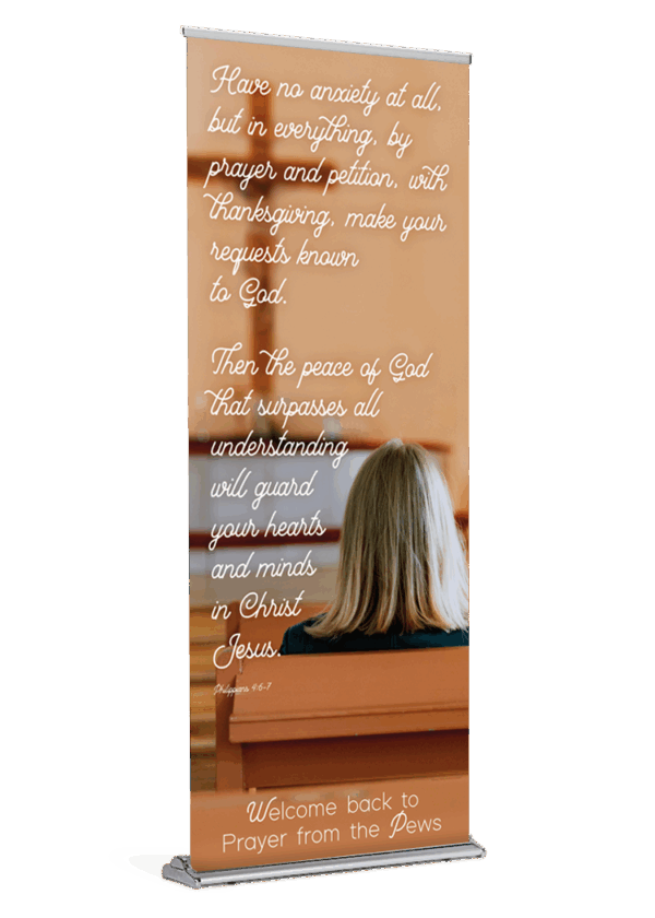 Prayer in the Pews <br>Welcome Back <br>Banner