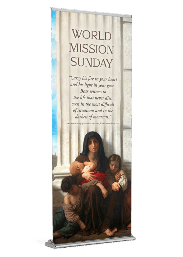 Carry His Fire<br>World Mission Sunday<br>Banner