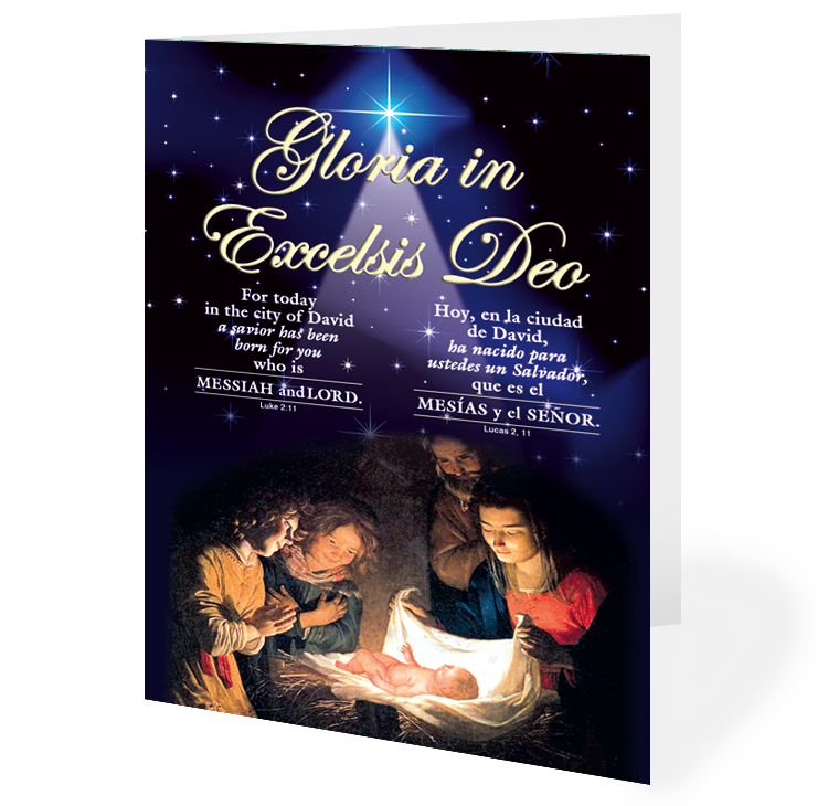 Christmas Gloria Card - Bilingual