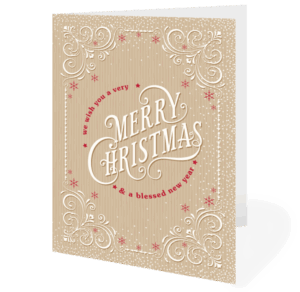 Merry Christmas and Blessed New Year Card